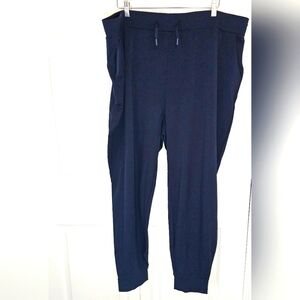 NWT Cozy Earth Womens Bamboo Ultra-Soft Tall‎ Jogger Pants XXXL Navy Blue Lounge